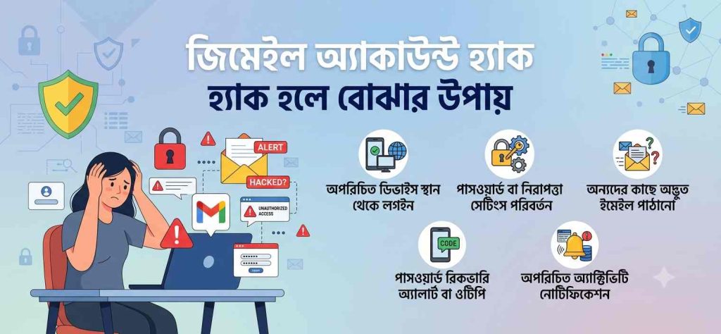 জিমেইল অ্যাকাউন্ট হ্যাক হয়েছে কিনা বোঝার উপায়