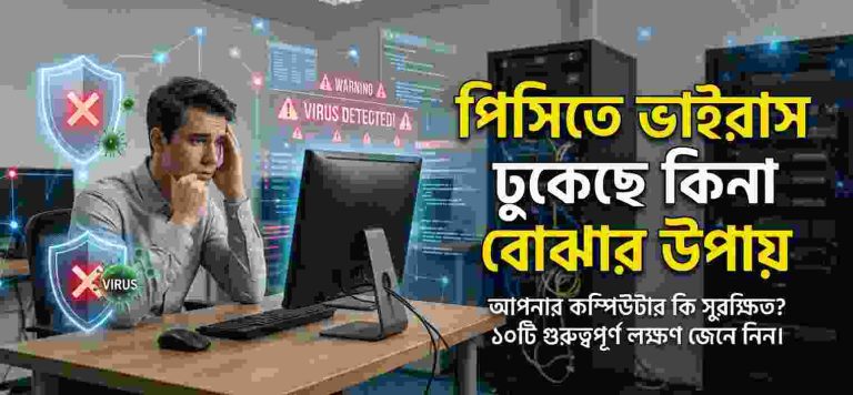 পিসিতে ভাইরাস ঢুকেছে কিনা বোঝার উপায়