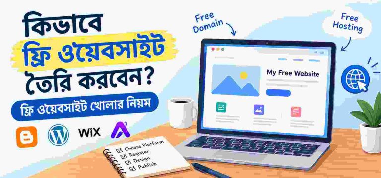 কিভাবে ফ্রি ওয়েবসাইট তৈরি করবেন? ফ্রি ওয়েবসাইট খোলার নিয়ম